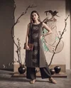 K 1204 By Naisha Vatican Discharge Printed Fancy Kurti With Bottom 